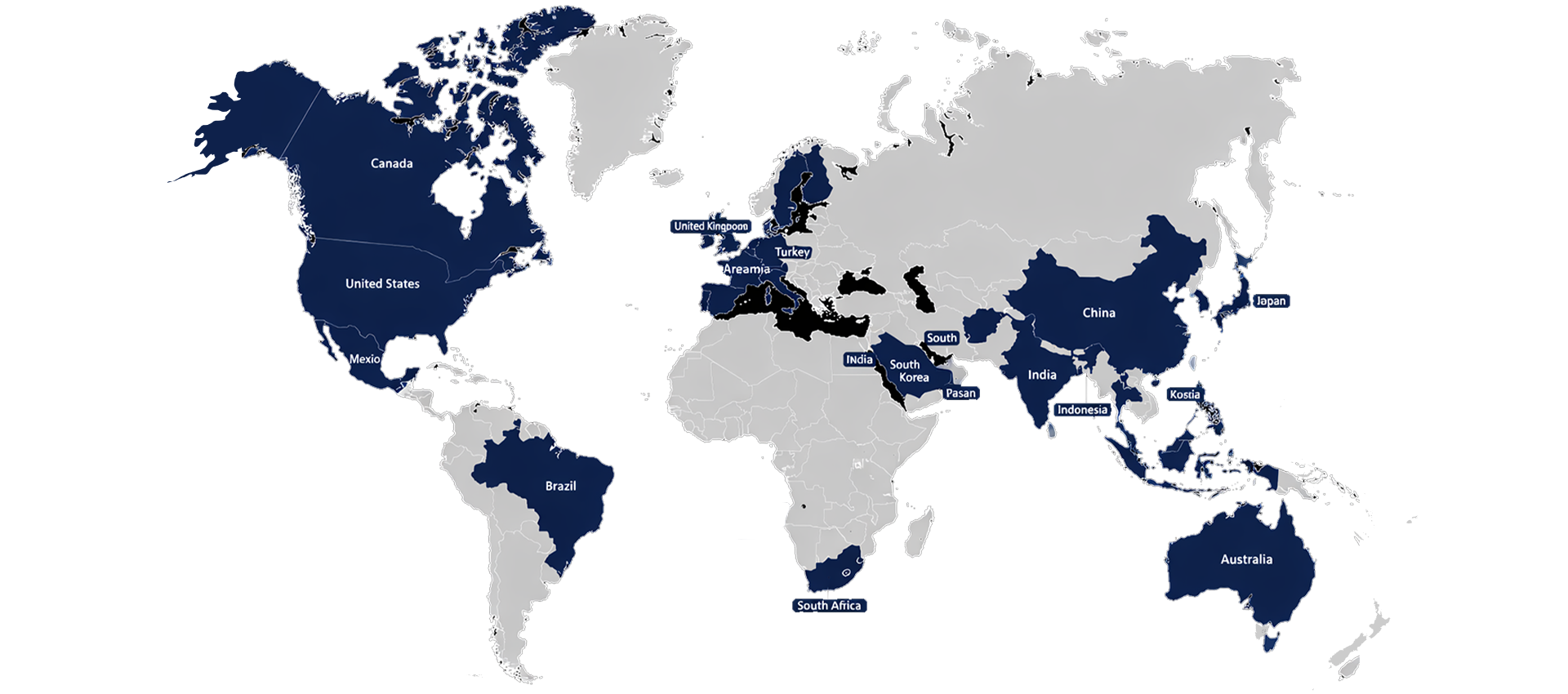SK Industries Global Presence Map